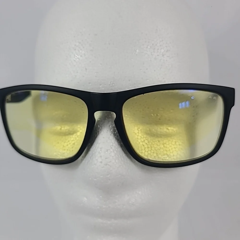 GUNNAR - Blue Light Glasses - Intercept - Onyx Frames - Clear Tinted Lens +3.00